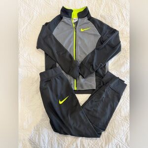 Nike Black and Gray Tracksuit with Neon Yellow Details (7)